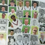 A large collection of portrait photographs (5" x 7") of Country and International cricket players,