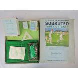 Subbuteo Table Cricket Club Edition, with original box and accessories including scoreboard.