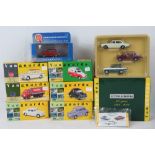 Vanguards scale model vehicles; 'Triumph 100 Years' set, Rover P4, Bedford S type tanker,