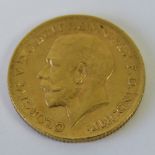 A 22ct gold 1911 George V full sovereign, 8g.