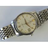 A vintage Omega Seamaster Automatic wristwatch with original stainless steel strap,