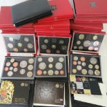 A run of Royal Mint United Kingdom proof coin presentation collection sets dated 1987-1999,