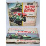 Airfix Motor Racing set Model M.R. 11 with original box and Waddington's Formula 1 game.