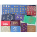 A quantity of Great Britain presentation coin sets including; half crowns 1911-40 & 1941-date,