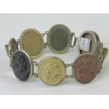 A lava cameo bracelet,