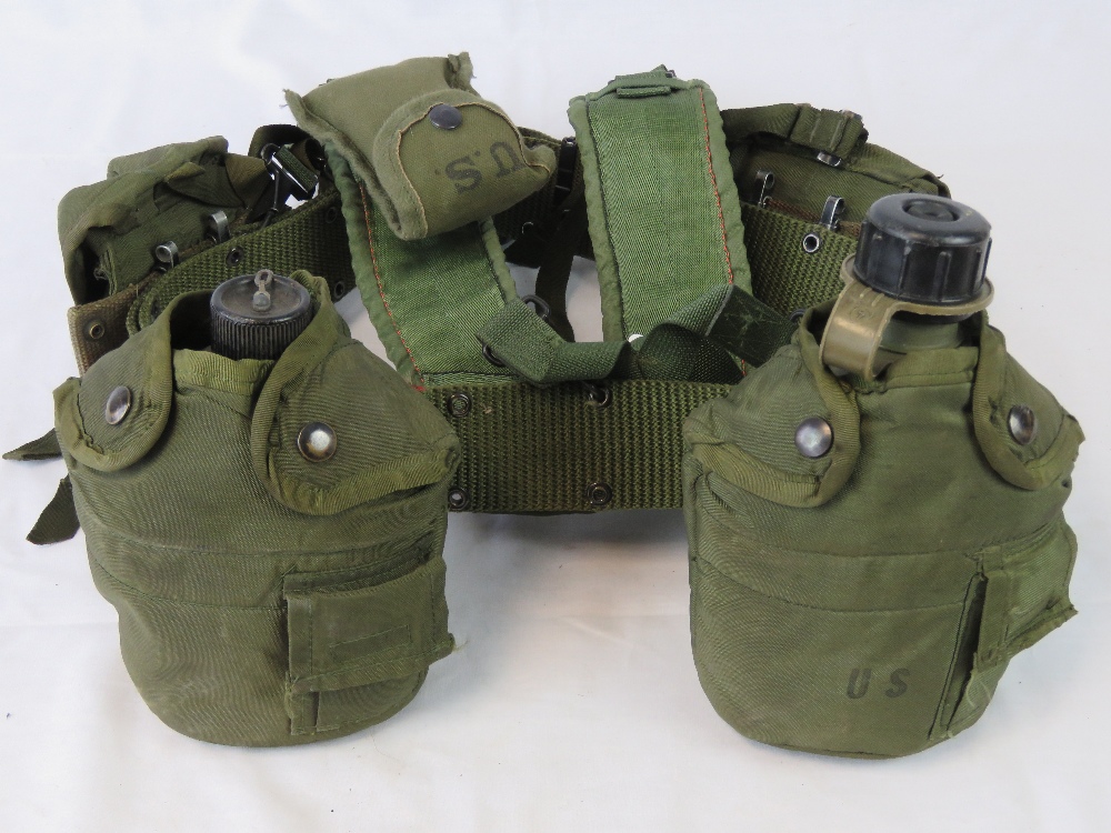 A US military issue A-frame webbing with