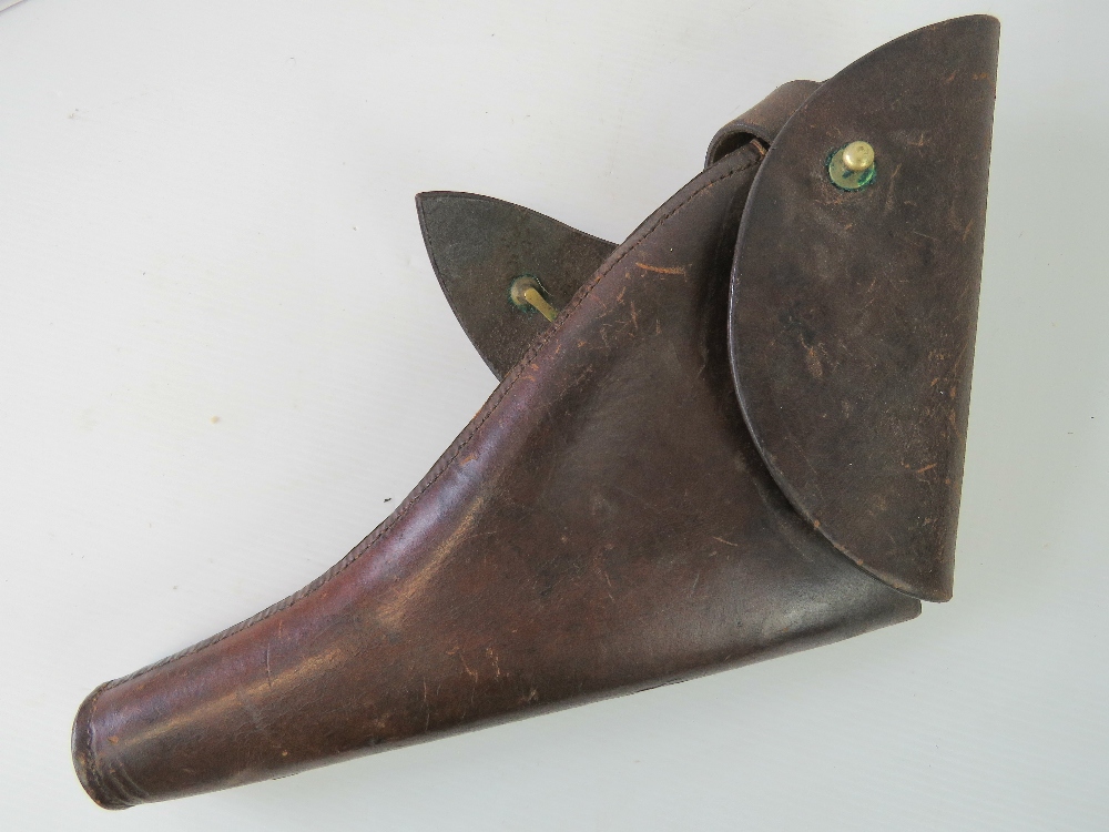 A WWI British Officers leather holster f