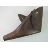 A WWI British Officers leather holster f