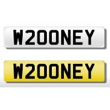 Registration Plate 'W200NEY' (W Rooney)