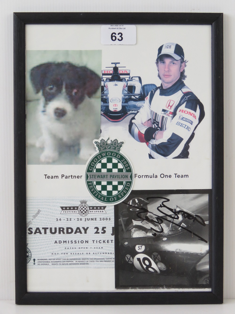 An early signed Jensen Button publicity
