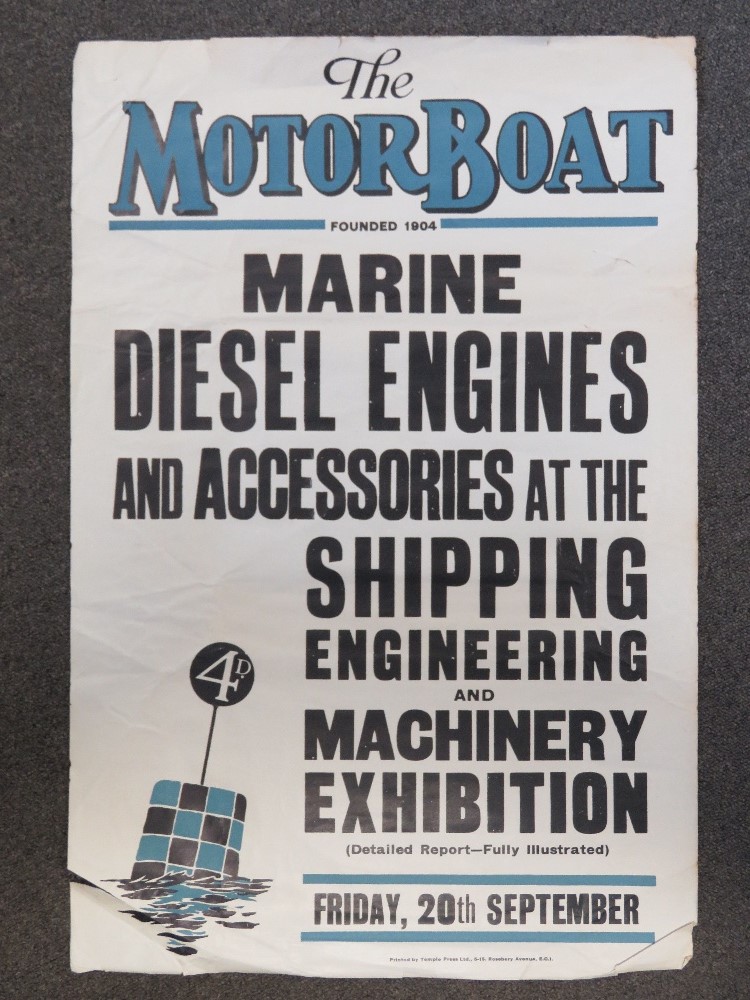 The Motor Boat, an advertising poster fo