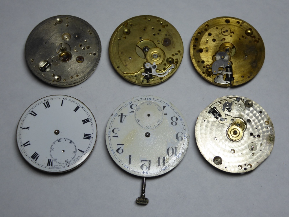 Swiss pocket watch movements for spares - Image 2 of 2