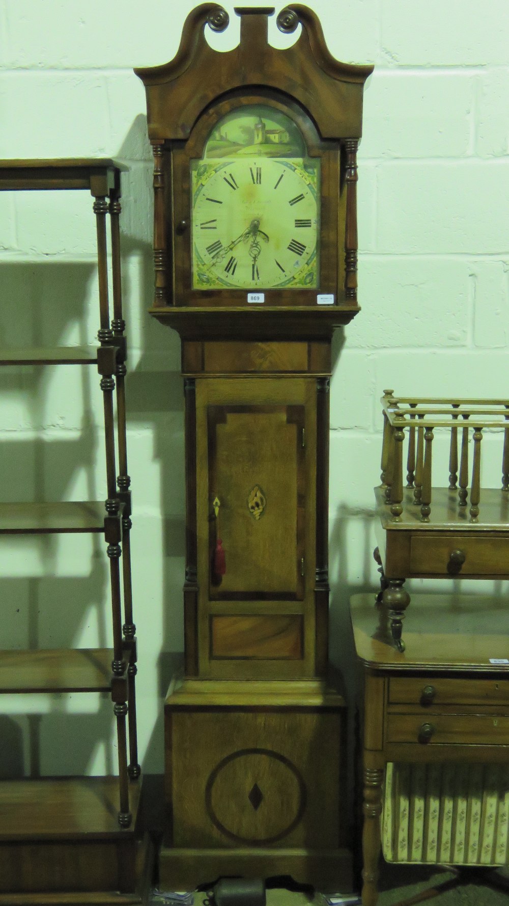 A 30hr mahogany and oak long case clock