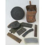 A quantity of assorted machine gun magazines including; M16, PPsh41, H+K G3, Vz58, Sten, etc.