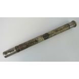 A late 19th century Negretti and Zambra brass military telescope,