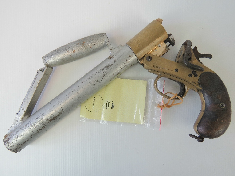 A deactivated (EU Spec) Shermuly line throwing pistol. With certificate. - Image 3 of 5