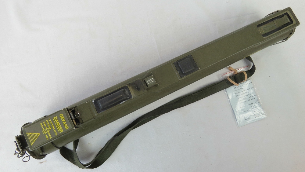 A deactivated M72 LAW 66mm rocket launcher with sights. Complete with end cap and carry strap. - Image 2 of 3
