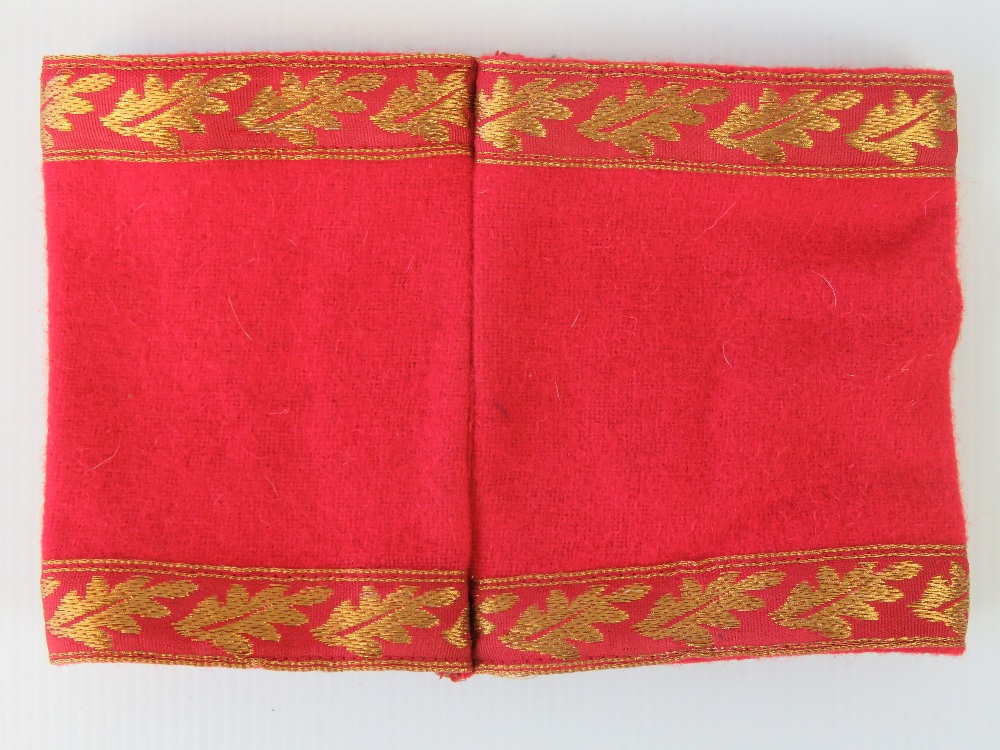 A WWII German Political Leaders ceremonial armband with gilt braid. - Image 2 of 2