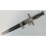 A rare German RLB 2nd Pattern Officers Dagger by Paul Wayesberg (Solingen), 38.5cm in length.