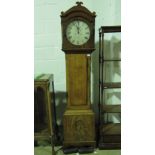 A good eight day striking long case clock,