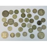 Five Victorian full silver florin coins, 1.
