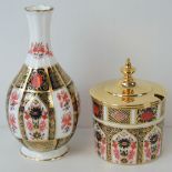 A Royal Crown Derby Old Imari conserve pot with lid,