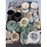 A quantity of assorted ceramics including; seven Wedgwood Etruria Celadon coffee cans and saucers,