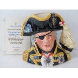 A Royal Doulton 'Vice Admiral Lord Nelson' character jug D6932, year piece for 1993,