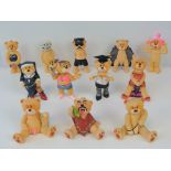 A collection of twelve Bad Taste Bears.