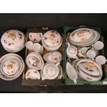 An extensive collection of Royal Worcester Evesham Vale pattern dinner and tea wares including;