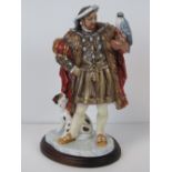 A limited edition Royal Doulton figure of Henry VIII HN3350, 257 of 1991, standing 24cm high,