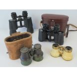 A pair of Carl Zeiss binoculars with leather case,