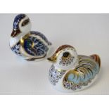 Two Royal Crown Derby paperweights; Collectors Guild 'Duckling' 7cm high,