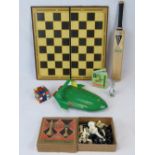 A Chad Valley plastic chess set in box,
