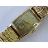 A vintage Hamilton 'Alan' wristwatch having silvered dial,
