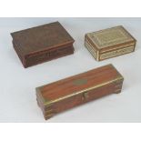 Three early 20th century Indo-Asian decorative boxes, various sizes.