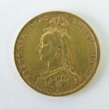 A 22ct gold Victoria 1892 full sovereign, 8g.