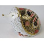 A Royal Crown Derby Old Imari Hedgehog 'Pre release edition of 450 exclusive to Peter Jones of