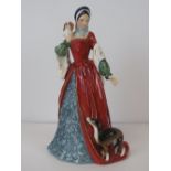 A limited edition Royal Doulton figure of Anne Boleyn HN3232, 2175 of 9500, thumb slightly a/f, 22.