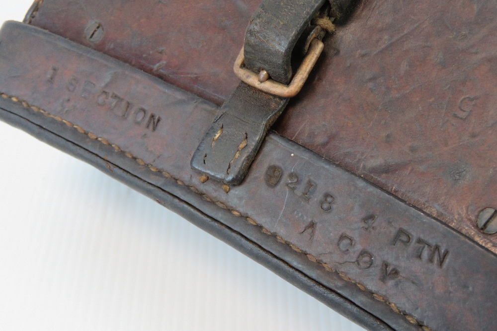 Two British military Vickers gun sights; WWII Clinometer Mk2 in WWI leather pouch, - Image 6 of 6