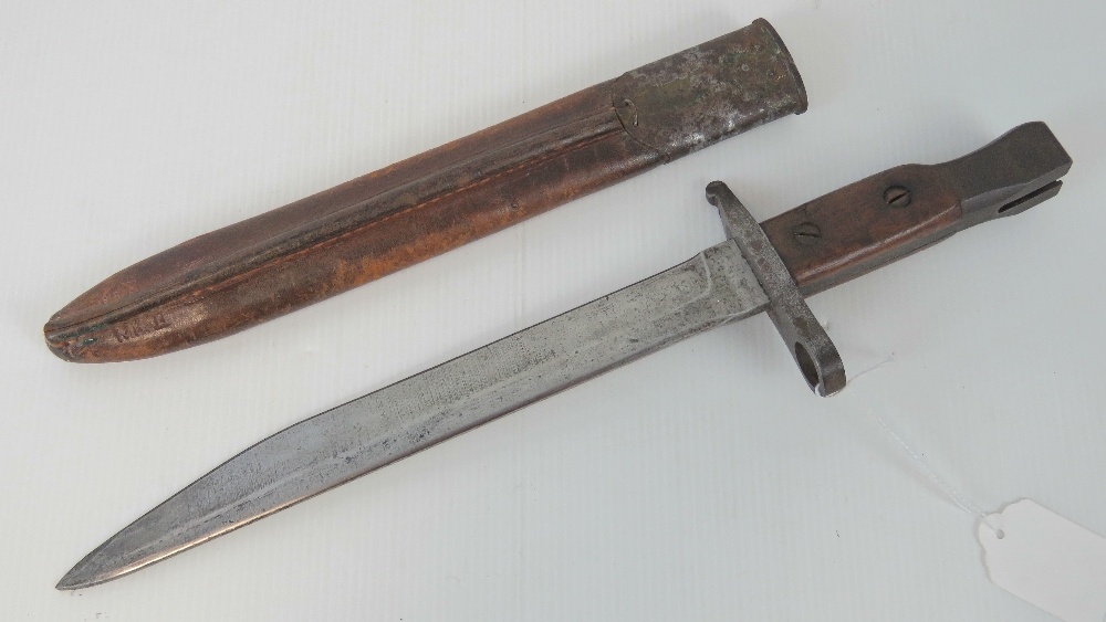 A WWI Canadian Infantry issue Ross Rifle Co bayonet, - Image 2 of 3