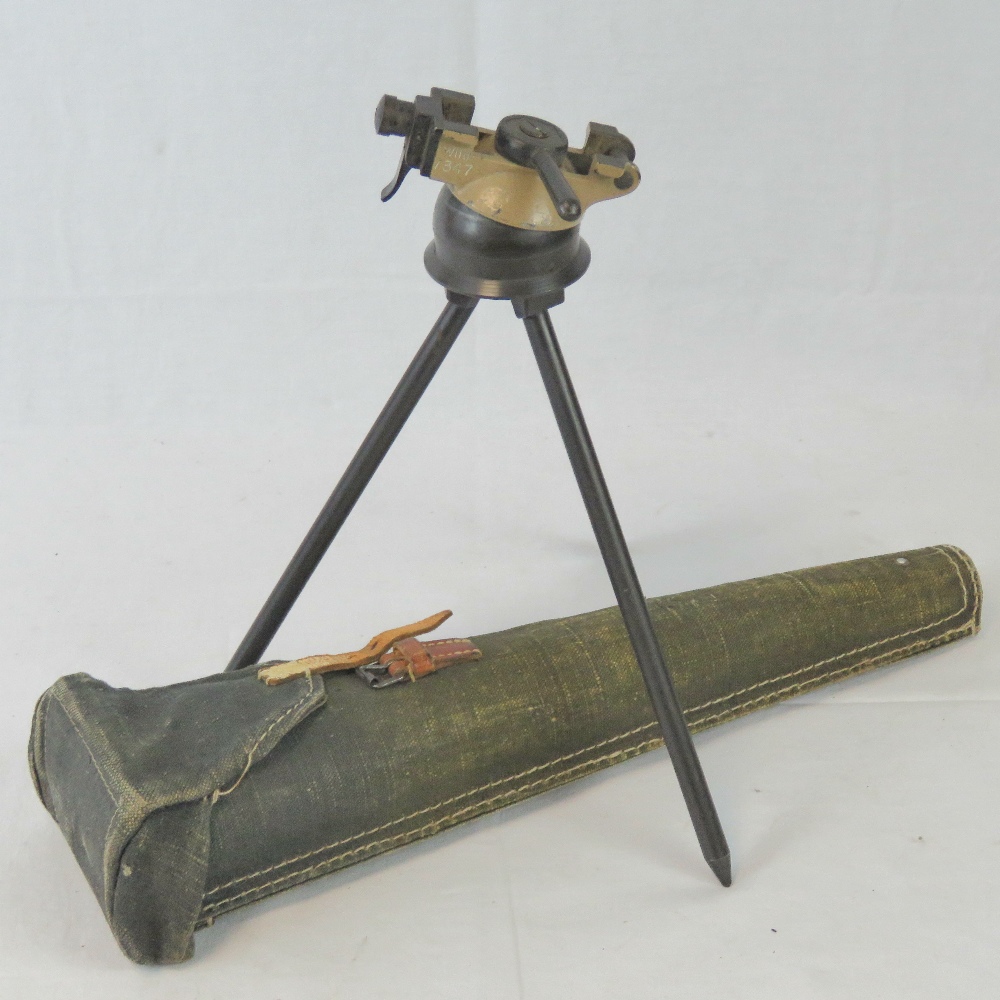 A WWII German Afrika Korp Artillery range finder tripod, Swiss made - Wild Heerbrugg,