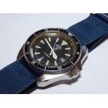 A Navy Divers watch by CWC having Swiss automatic movement with hack.