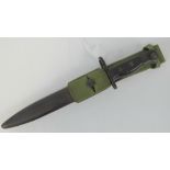 A British military issue No5 Jungle Carbine bayonet, also fits Sterling SMG, 25cm blade,