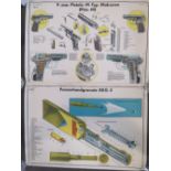 Two Cold War DDR East German/Soviet military training instructional posters;