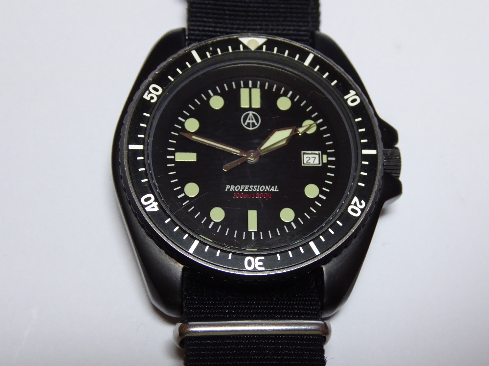 A Cooper SM8016 professional 300m SAS/SBS dive watch, having 42mm black pvd case, sapphire crystal, - Image 2 of 4