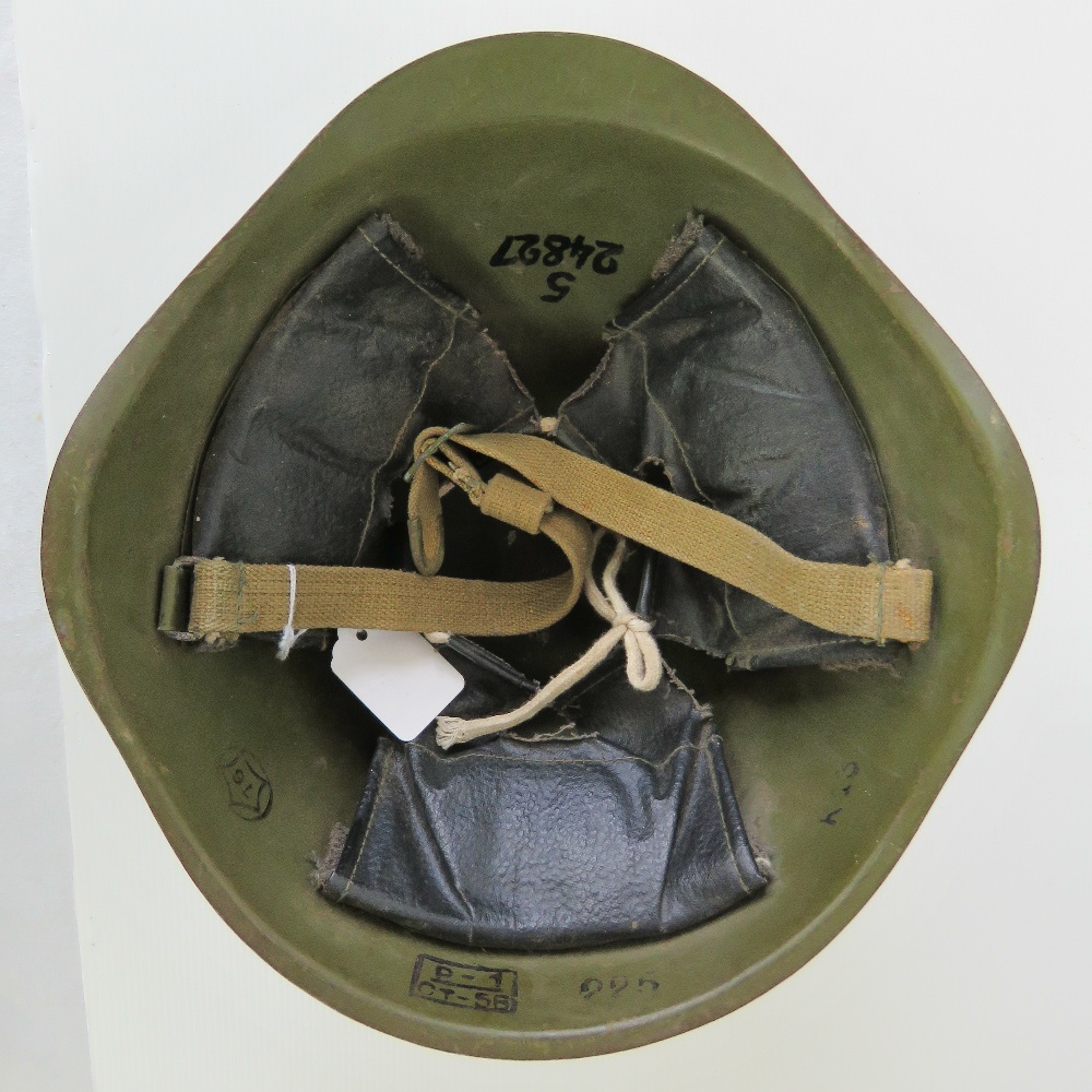 A c1950s Russian helmet with chin strap - Image 3 of 5