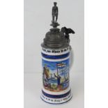 An Imperial military German beer stein w