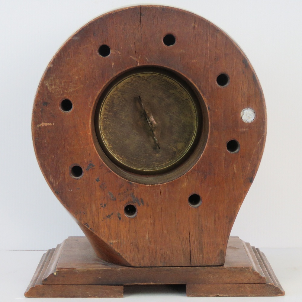 A mantle clock made from the hub of a So - Image 2 of 4