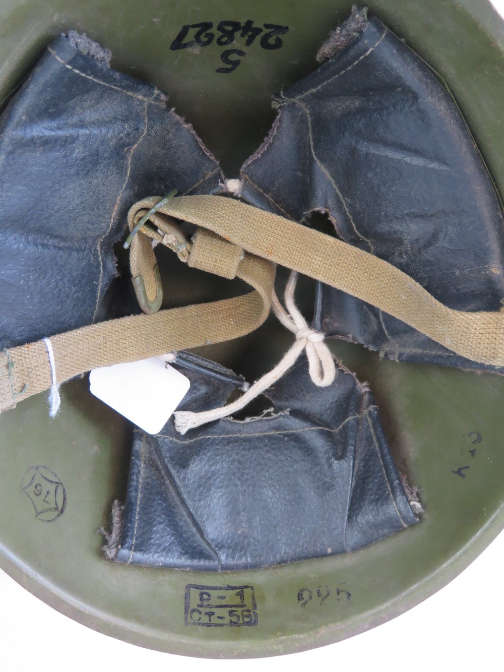 A c1950s Russian helmet with chin strap - Image 2 of 5